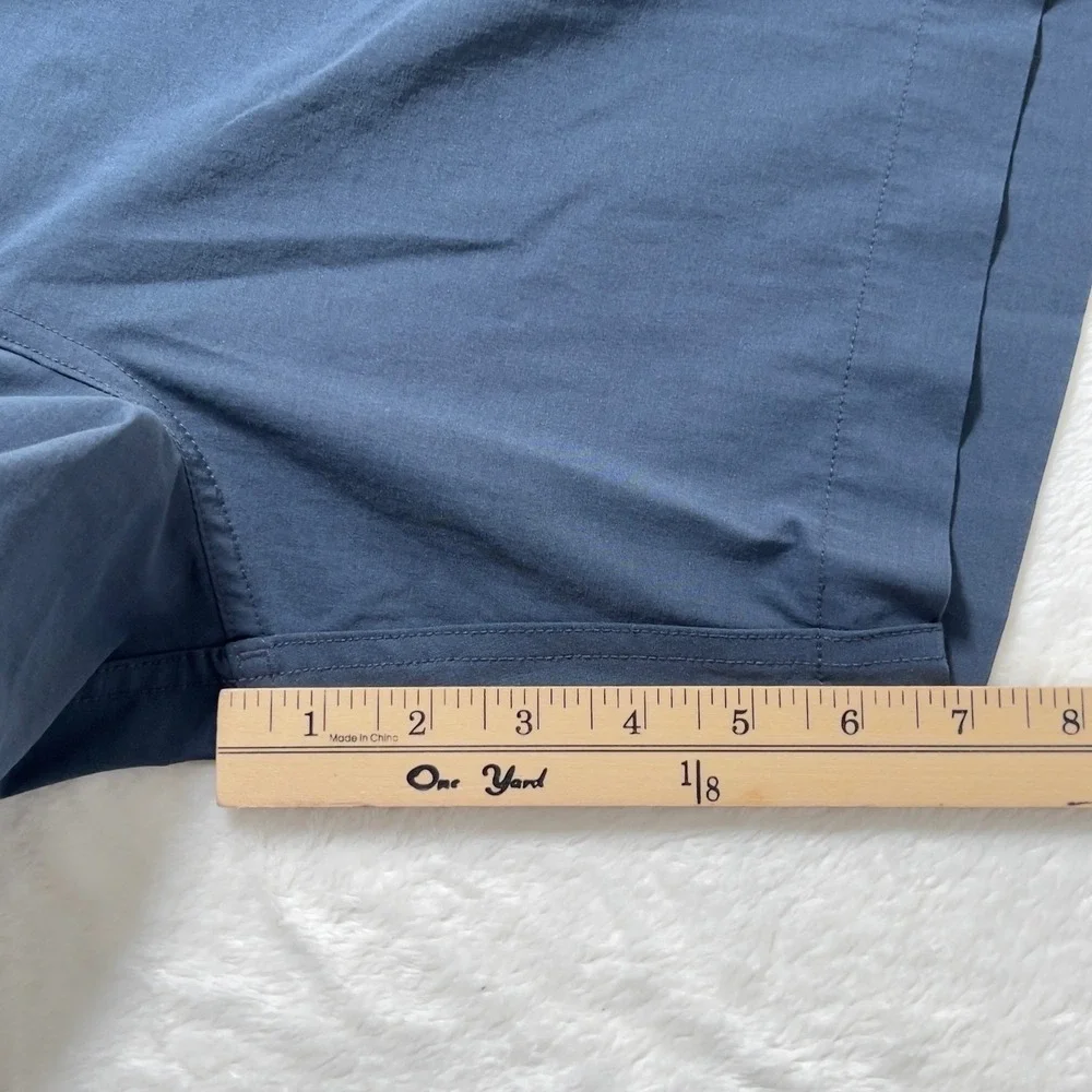 Faherty All Day Shorts Mens Sz 38 Blue Hybrid Stretch Quick Dry